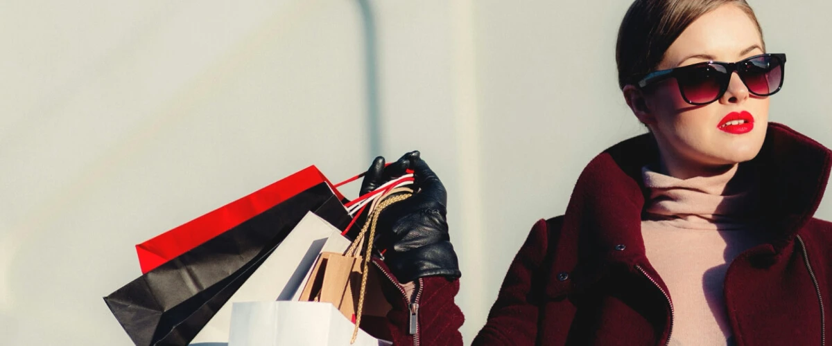 HNWI Image Of Stylish Woman Shopping